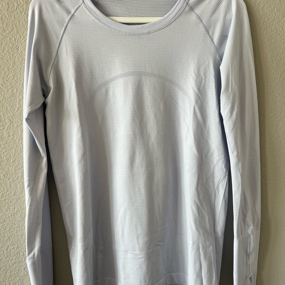Light Gray Long Sleeve Top